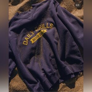 Daily Drills Vintage Birthday Crew in Navy with !!!!! Patch Size M/L